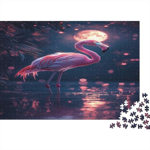 Flamingo Holzpuzzles 1000 Teile Holzspielzeug Bunte Flamingos Erwachsenenpuzzle Für Erwachsene Und Kinder Ab 10 Jahren 1000pcs (75x50cm) von EYABZKLDZ