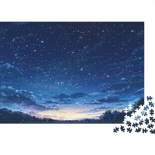 Kosmischer Sternenhimmel Puzzle 500 Teile Holzspielzeug Brillante und prächtige geheimnisvolle Fantasie Puzzle-Spiel Für Erwachsene Und Kinder Ab 10 Jahren 500pcs (52x38cm) von EYABZKLDZ