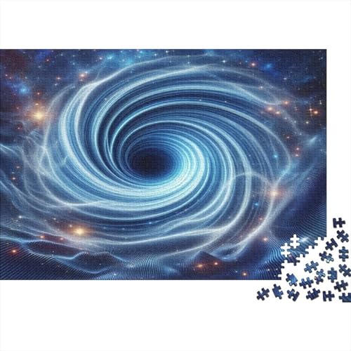 Kosmischer Sternenhimmel Wooden Puzzle 500 Teile Holzspielzeug Brillante und prächtige geheimnisvolle Fantasie Erwachsenenpuzzle Für Erwachsene Und Kinder Ab 14 Jahren 500pcs (52x38cm) von EYABZKLDZ