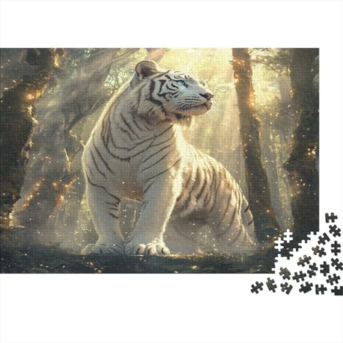 Leopard Holzpuzzles 300 Teile Holzspielzeug Einzigartige Muster Puzzle-Spiel Für Erwachsene Und Kinder Ab 10 Jahren 300pcs (40x28cm) von EYABZKLDZ