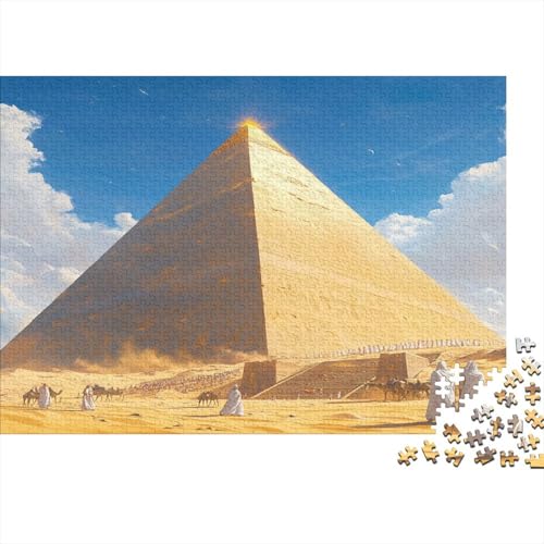 Pyramide Puzzle 300 Teile Holzspielzeug Spektakulär Geschicklichkeitsspiel Für Erwachsene Und Kinder Ab 14 Jahren 300pcs (40x28cm) von EYABZKLDZ