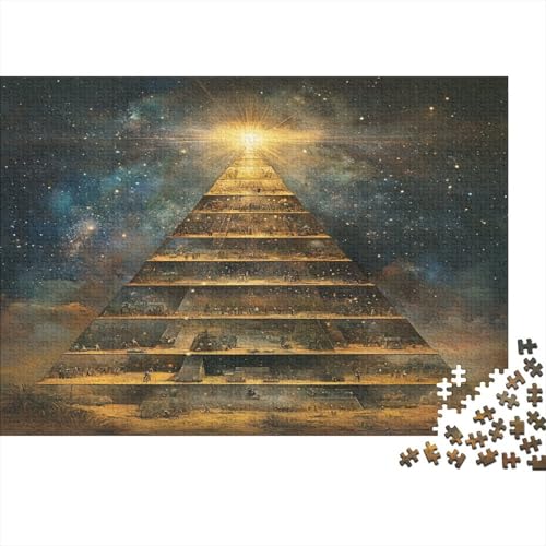 Pyramide Puzzle 300 Teile Holzspielzeug Spektakulär Puzzle-Spiel Für Erwachsene Und Kinder Ab 10 Jahren 300pcs (40x28cm) von EYABZKLDZ