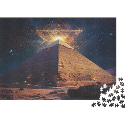 Pyramide Puzzle 500 Teile Holzspielzeug Spektakulär Erwachsenenpuzzle Für Erwachsene Und Kinder Ab 14 Jahren 500pcs (52x38cm) von EYABZKLDZ