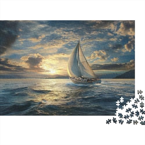 Segeln und Navigation Holzpuzzles 1000 Teile Holzspielzeug Auf See Majestic Geschicklichkeitsspiel Für Erwachsenenpuzzle Ab 14 Jahren 1000pcs (75x50cm) von EYABZKLDZ