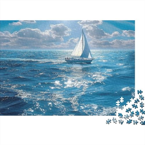 Segeln und Navigation Holzpuzzles 300 Teile Holzspielzeug Auf See Majestic Puzzle-Spiel Für Erwachsene Und Kinder Ab 10 Jahren 300pcs (40x28cm) von EYABZKLDZ