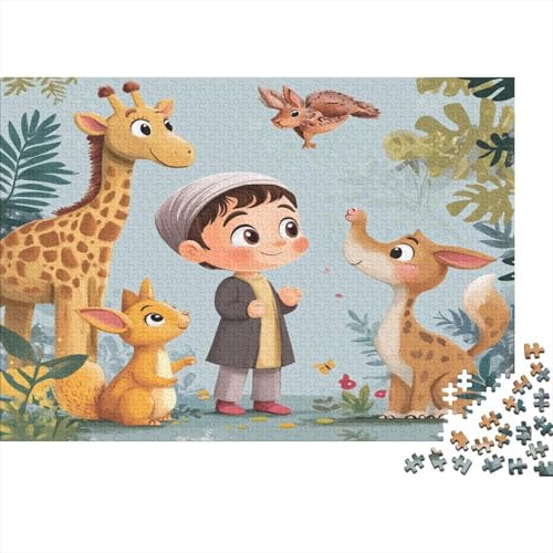 Tierwelt Holzpuzzles 1000 Teile Holzspielzeug Seien Sie Riotous mit Farbe voller Vitalität Geschicklichkeitsspiel Für Die Ganze Familie Für Erwachsene Und Kinder Ab 10 Jahren 1000pcs (75x50cm) von EYABZKLDZ