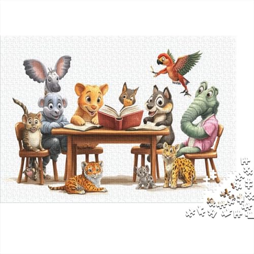 Tierwelt Puzzle 1000 Teile Holzspielzeug Seien Sie Riotous mit Farbe voller Vitalität Geschicklichkeitsspiel Für Die Ganze Familie Für Erwachsene Und Kinder Ab 10 Jahren 1000pcs (75x50cm) von EYABZKLDZ