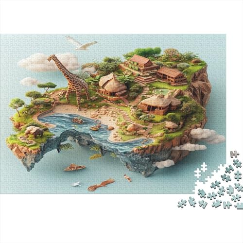 Tierwelt Wooden Puzzle 300 Teile Holzspielzeug Seien Sie Riotous mit Farbe voller Vitalität Puzzle-Spiel Unique Gift Home Decor 300pcs (40x28cm) von EYABZKLDZ