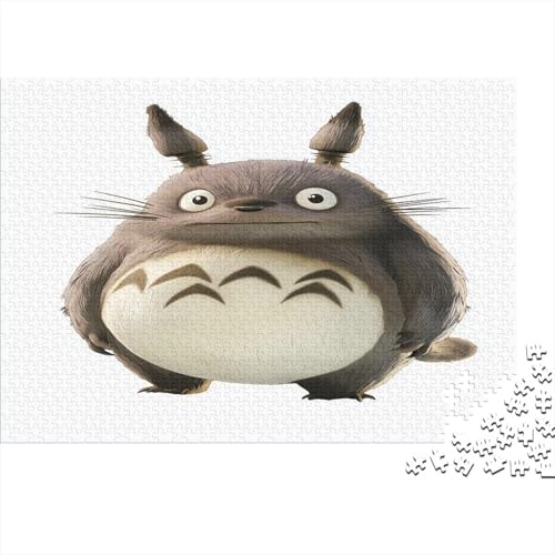 Totoro Holzpuzzles 1000 Teile Holzspielzeug Cartoon Cute Erwachsenenpuzzle Für Erwachsene Und Kinder Ab 14 Jahren 1000pcs (75x50cm) von EYABZKLDZ