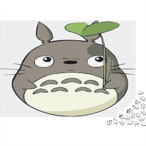 Totoro Holzpuzzles 1000 Teile Holzspielzeug Cartoon Cute Geschicklichkeitsspiel Für Die Ganze Familie Für Erwachsenenpuzzle Ab 14 Jahren 1000pcs (75x50cm) von EYABZKLDZ