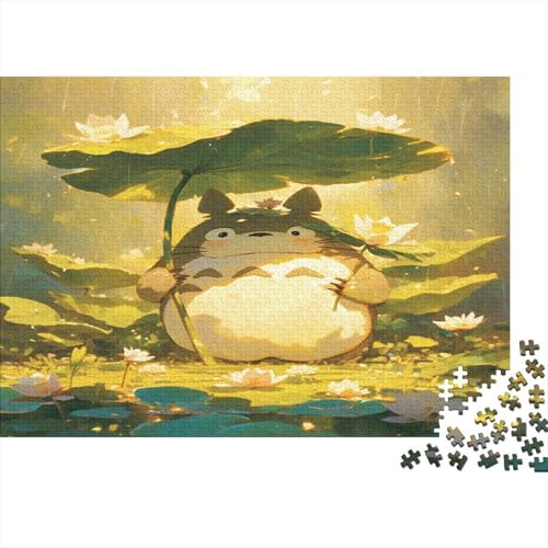 Totoro Holzpuzzles 300 Teile Holzspielzeug Cartoon Cute Erwachsenenpuzzle Geschicklichkeitsspiel Für Erwachsene Und Kinder Ab 14 Jahren 300pcs (40x28cm) von EYABZKLDZ