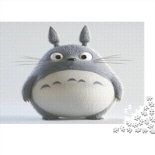 Totoro Holzpuzzles 300 Teile Holzspielzeug Cartoon Cute Puzzle-Spiel Für Erwachsenenpuzzle Ab 14 Jahren 300pcs (40x28cm) von EYABZKLDZ