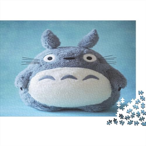 Totoro Puzzle 500 Teile Holzspielzeug Cartoon Cute Puzzle-Spiel Für Erwachsenenpuzzle Ab 14 Jahren 500pcs (52x38cm) von EYABZKLDZ