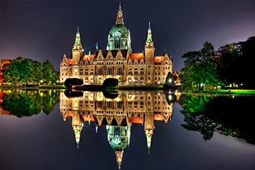 2000-teiliges Puzzle, Neues Rathaus in Hannover, Deutschland für Kinder und Erwachsene, personalisiertes Puzzlespiel, 70 x 100 cm von EZMLFA