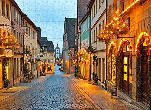 2000-teiliges herausforderndes Straßenpuzzle und Familienspiel-Puzzlekombination für Erwachsene 70 x 100 cm von EZMLFA