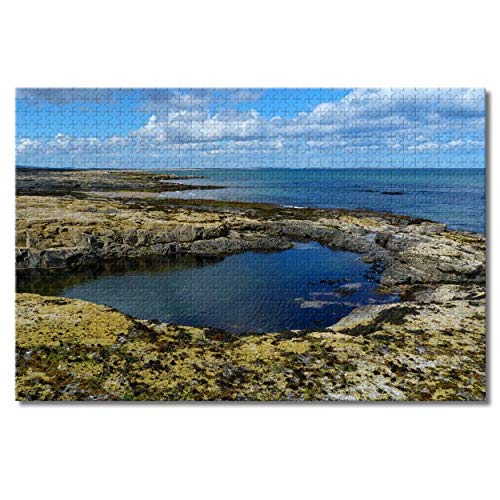 Großbritannien, England, Bamburgh Beach, Puzzle für Erwachsene und Kinder, 1000 Teile, Puzzlespiel als Geschenk, Heimdekoration, besondere Reisesouvenirs, 70 x 50 cm von EZMLFA