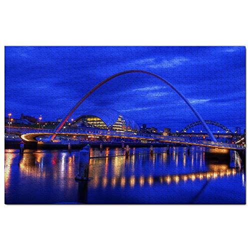 Großbritannien England Newcastle Millennium Bridge Puzzle für Erwachsene 1000 Teile Reisegeschenk Souvenir 70x50CM von EZMLFA