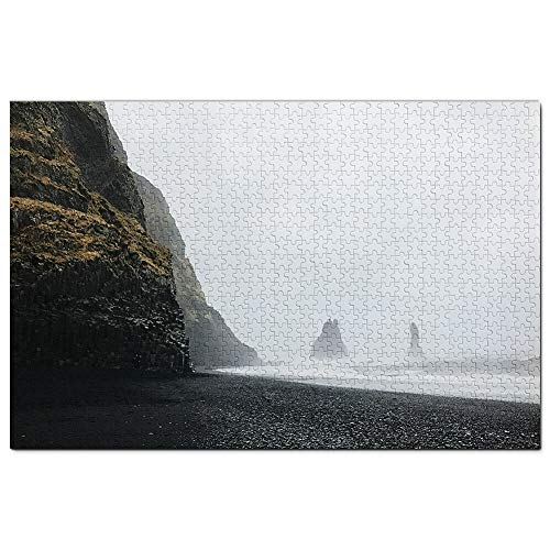 Island Reynisfjara Strand Vik Puzzle für Erwachsene 1000 Teile Reisegeschenk Souvenir 70x50CM von EZMLFA