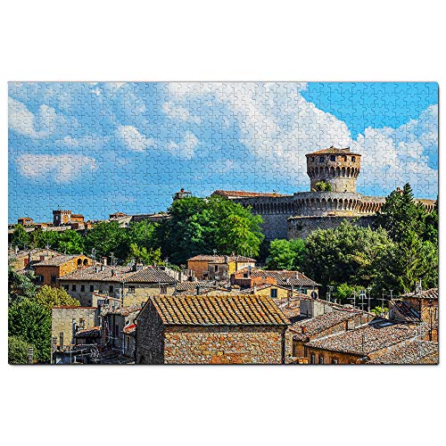 Italien Volterra Stadt Puzzle für Erwachsene 1000 Teile Reisegeschenk Souvenir 38x26CM von EZMLFA