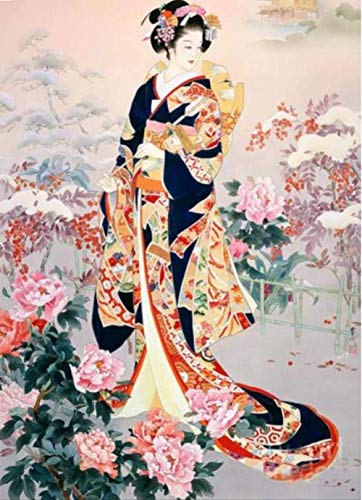 Japanische Geisha 3 Puzzles Spiele 2000 Teile für Erwachsene, Spiele für Erwachsene, Jugendliche und Kinder, 70 x 100 cm von EZMLFA