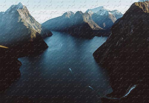 Milford Sound Fiordland Nationalpark Neuseeland 1000 Teile Puzzle ' Puzzle Erwachsene Spezial-Abschluss 38x26CM von EZMLFA