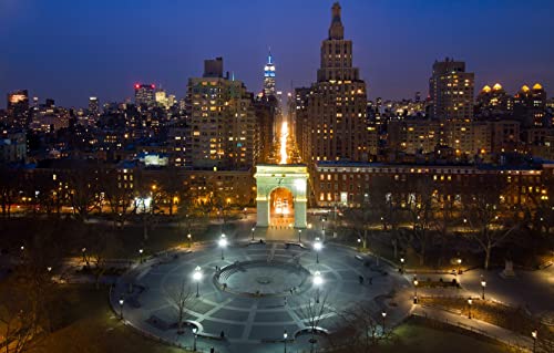 Puzzle 1000 Teile, Manhattan Washington Square Park, Heimdekorationspuzzle, 70 x 50 cm von EZMLFA