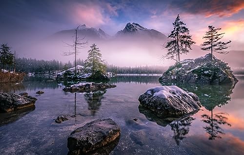 Puzzle 1000 Teile Nationalpark Hintersee Berchtesgaden 70x50CM von EZMLFA