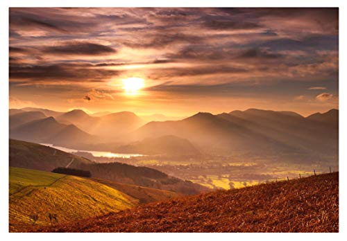 Puzzle 1000 Teile Northern Fells, Lake District Lernspielzeug für Erwachsene zur Freizeitunterhaltung für Kinder Weihnachten 38x26CM von EZMLFA