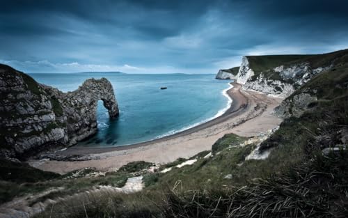 Puzzle 2000 Teile, Durdle Door England Seelandschaftspuzzle Einzigartige Geburtstags 70x100CM von EZMLFA