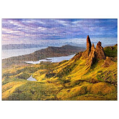 Puzzle Galaxy Old Man of Storr Sonnenaufgang Isle of Skye Schottland Premium 1000 Teile Puzzle 52x38CM von EZMLFA