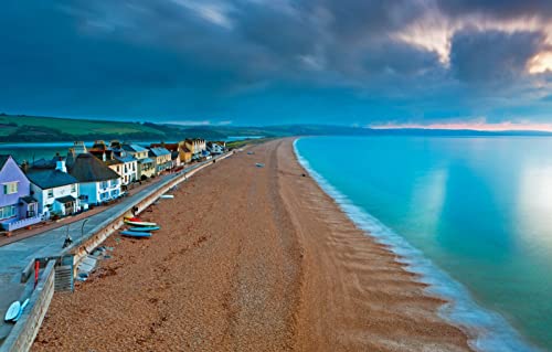 Puzzlebuch für Kinder, 1000 Teile, Naturschönheiten, Strand, England, Tocross, South Devon, 70 x 50 cm von EZMLFA