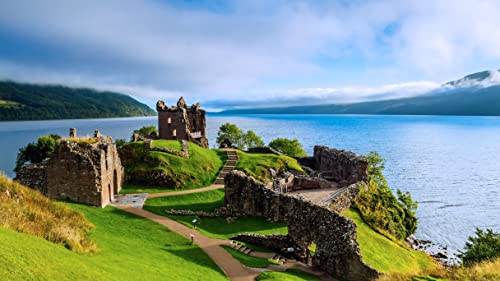 Schwieriges Puzzle für Erwachsene 2000 Teile Urquhart Castle und Loch Ness im schottischen Hochland 70x100CM von EZMLFA