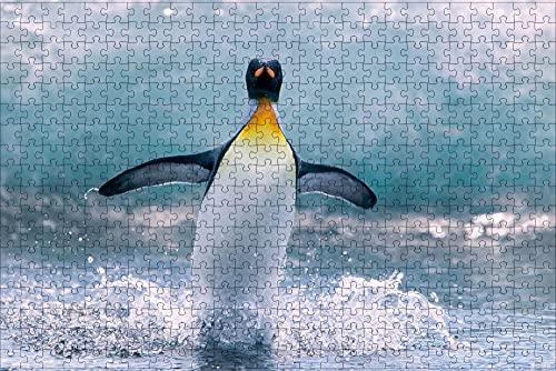 Schwierigstes Puzzle 1000 Teile Pinguin Tier Geburtstagsgeschenk 38x26CM von EZMLFA