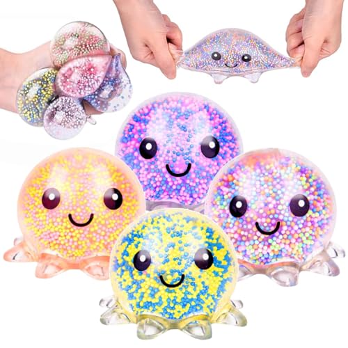 4 Stück Octopus Stressball, Octopus Leuchtendes, Squishy Anti Stress Bälle, Füllstoff Stressabbau Spielzeug 4 Stück Octopus Stressball, Octopus Leuchtendes, Squishy Anti Stress Bälle, Füllstoff Stressabbau Spielzeug von EZOULUOBA