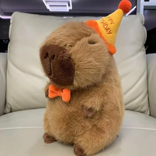 EacTEL Capybara Plüschpuppe Niedliches Flauschiges Spielzeug Kawaii Plüschtier Geburtstagspuppe Plüsch Freundin 23cm 1 von EacTEL