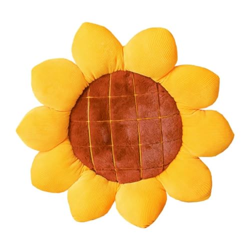 EacTEL Plüsch-Sonnenblumen, Plüschpflanzen, Sitzkissen, Blumenschmuck, Kissen, Requisiten, Sofasessel, Innenböden, Kindergeburtstage, 50cm 1 von EacTEL