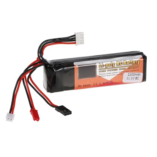Eacam 2200mah 11.1V Lipo -Batterie mit Futaba JR Devo7/10 Wfly -Sender,, 100% Brandneu, für Spielzeug und Hobbys, Wiederaufladbare Batterie Eacam 2200mah 11.1V Lipo -Batterie mit Futaba JR Devo7/10 Wfly -Sender,, 100% Brandneu, für Spielzeug und Hobbys, Wiederaufladbare Batterie von Eacam
