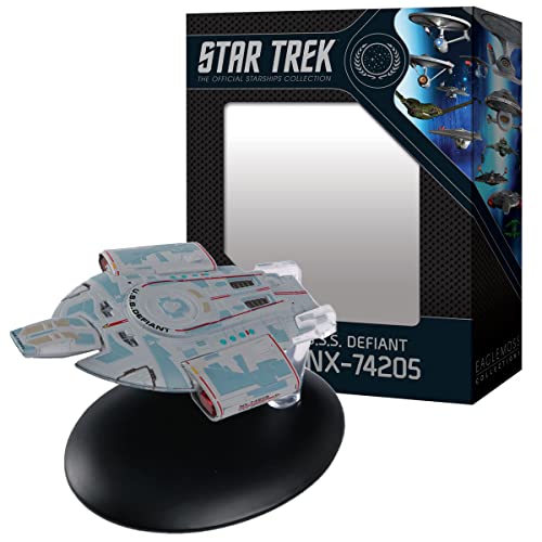 Star Trek U.S.S. Defiant NX-74205 Raumschiff (Box Display Edition) - Star Trek Official Starships Collection by Eaglemoss Collections Metall Modell von Eaglemoss Collections