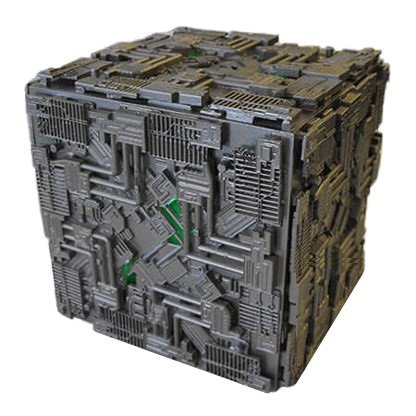 Eaglemoss Star Trek Starships Collection Oversized Light Up Borg Cube 16 cms (Subscription Special) von Eaglemoss