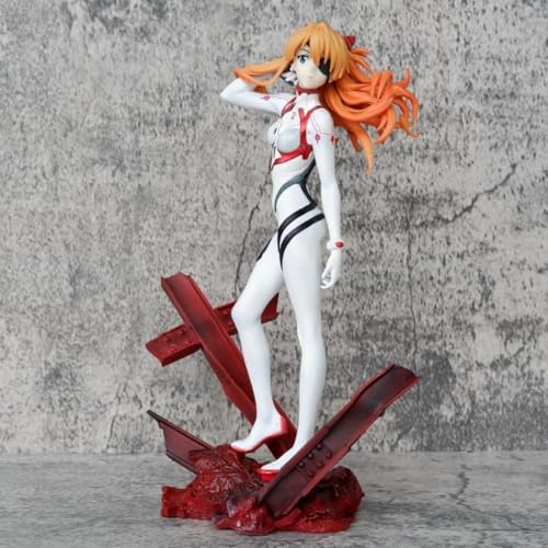 Eamily Asuka Langley Soryu Figur – Battle Damage Unkempt Edition Kostüm – Anime Peripherie-Figur (18 cm) (Asuka Langley Soryu (Theater-Edition)) von Eamily