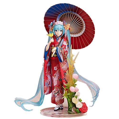 Eamily Aus handgefertigter Hatsune Miku Figur Miku Kimono Figur Anime Girl Figur Actionfigur von Eamily