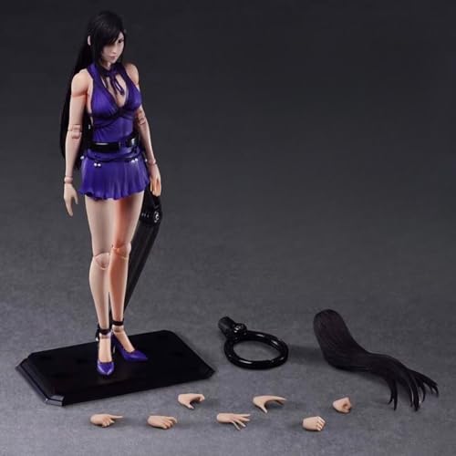 Eamily Final Fantasy Tifa Kleid Cheongsam Edition Figur Handgemachte PVC Anime Manga Charakter Modell Statue Figur Sammlerstücke Dekorationen Geschenke von Eamily