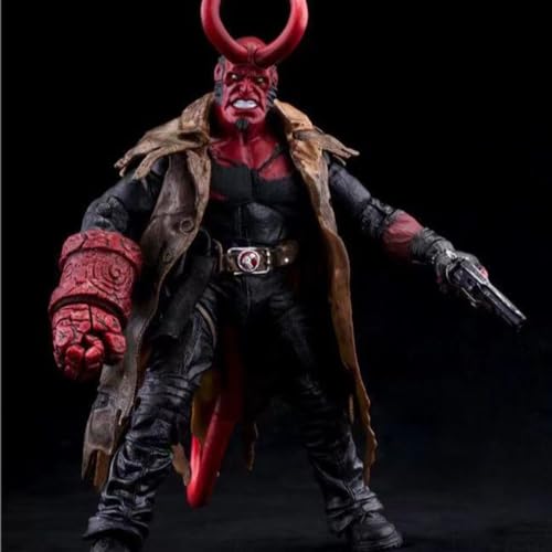 Eamily For Hellboy Anime Characters Collectible Model Statue Toys PVC Statue Desktop Ornaments von Eamily