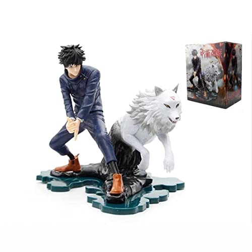 Eamily Jujutsu Kaisen Fushiguro Megumi Figur, 17cm PVC Modell Statue Spielzeug, Actionfigur Cartoon Puppen Desktop Ornamente für Geschenk von Eamily