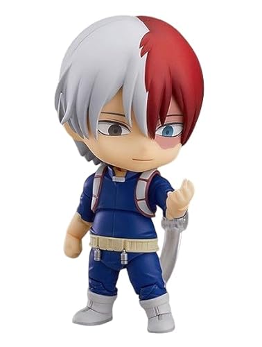 Eamily My Hero Academia Todoroki Shoto Q Version Nendoroid Actionfiguren Spielzeug mit Zubehör Bewegliche Anime Figuren Statue Spielzeug Cartoon Spiel Charakter Modell Desktop Dekorationen Ornamente von Eamily