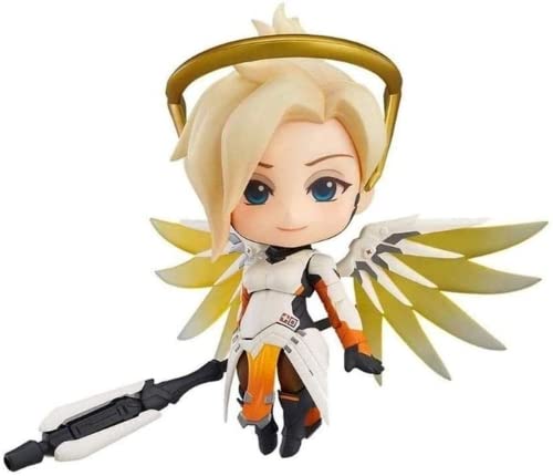 Eamily Overwatch Anime Actionfigur Mercy Nendoroid Dekorationen Sammlerstück Geschenkbox Kindergeschenke von Eamily