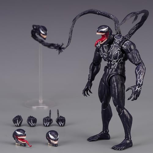 Eamily SHF Venom 2 Symbiote Universe Amazing Spider-Man Venom bewegliche Filmfigur Handgemachte PVC Anime Manga Charakter Modell Statue Figur Sammlerstücke Dekorationen Geschenke von Eamily