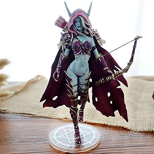 Eamily Sylvanas Windrunner Anime Action Figure Collectible Model Statue Toys PVC Figuren Desktop Ornamente von Eamily