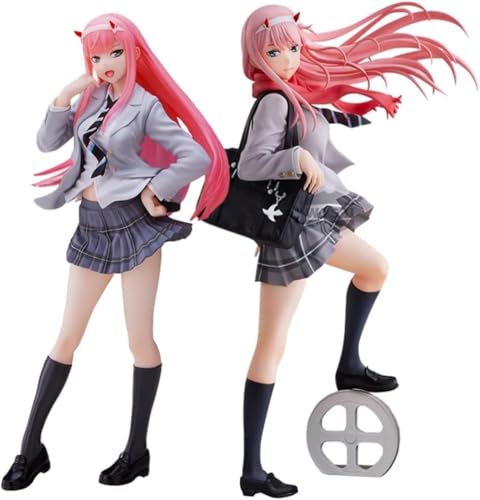 Eamily for Anime DARLING IN THE FRANXX Zero Two Actionfigur-Ornamente, 19 cm, 02 Charakter, Sammelfigur, Desktop-Modell, Statue, Geschenke (2 Stück-b) von Eamily