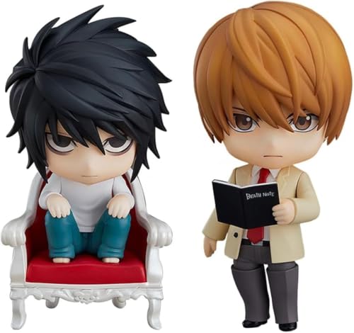 Eamily for Anime Figur Death Note - 24cm Detective L Anime PVC Model Statue, Desktop Home Decoration Collectible von Eamily